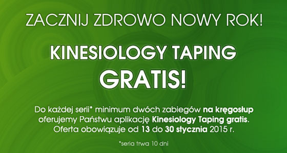 KINESIOLOGY TAPING GRATIS*!